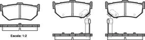 DB1196 E REAR DISC BRAKE PADS - SUZUKI SWIFT 89-00