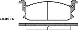 DB383 E FRONT DISC BRAKE PADS - DAIHATSU CHARADE G11 TUR 83-87