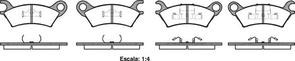 DB278 E FRONT DISC BRAKE PADS - MAZDA 929 82-87