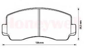 DB297 E FRONT DISC BRAKE PADS - MITSUBISHI L200,L300 80-86