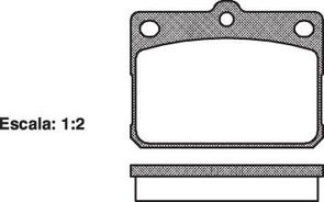 FRONT DISC BRAKE PADS - MAZDA 808 MITSUBISHI LANCER 76-80 DB85 E