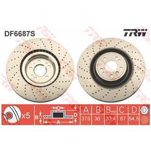 Disc Brake Rotor 375mm x 33.4 Min