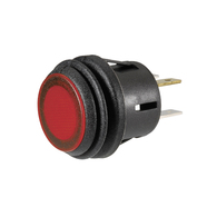 Push/Push Button Switch Off/On SPST Red LED (Contacts Rated 20A @ 12V