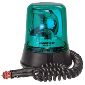 Halogen Beacon Green 12 or 24V Magnetic Mount