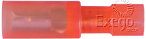 Crimp Terminal Female Bullet Red Terminal Size 4mm Polycarbonate 50 Pc