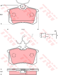 Brake Pad Set Inc. Wear Sensor