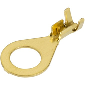 Crimp Terminal Ring Brass Terminal Entry 8.4mm Non Insulated 100 Pce