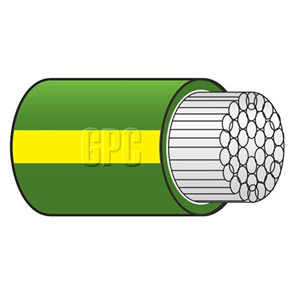 4mm Single Core Tinned Marine Cable Green/Yellow 100M (NZ Ref. 152M)