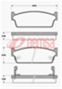 REAR DISC BRAKE PADS - NISSAN 200SX 88-96 DB1144 UC