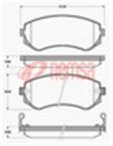 REAR DISC BRAKE PADS - NISSAN PATROL 98- DB1148 UC