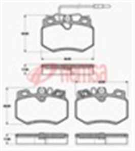 FRONT DISC BRAKE PADS - CIT PEUG REN 309 EXC GTI  86- DB1162 E