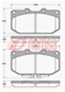 FRONT DISC BRAKE PADS - NISSAN 300ZX 86-96 DB1170 UC