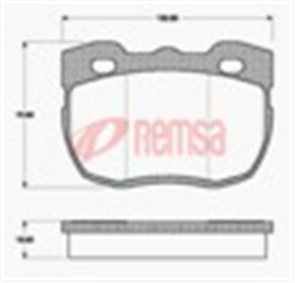 FRONT DISC BRAKE PADS - LAND 90 SERIES 88-92 DB1176 UC