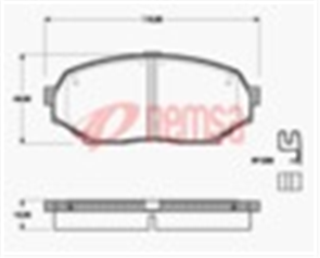 FRONT DISC BRAKE PADS - MAZDA MX5 89-92 DB1178 E