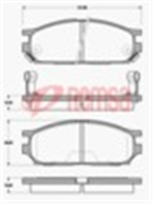 FRONT DISC BRAKE PADS - MITSUBISHI LANCER CB 90-93 DB1236 E