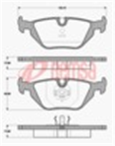 REAR DISC BRAKE PADS - BMW SERIES 3 E36 DB1245 UC