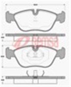 FRONT DISC BRAKE PADS - VOLVO 850 92-97 DB1261 E