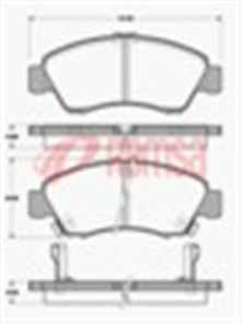 FRONT DISC BRAKE PADS - HONDA CIVIC , CONCERTO DB1262 UC