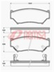 FRONT DISC BRAKE PADS - SUZUKI VITARA 89- DB1266 E