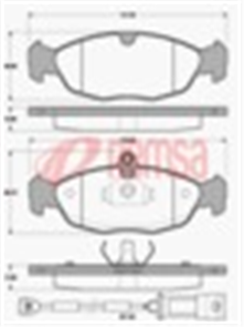 FRONT DISC BRAKE PADS - HOLDEN ASTRA , VECTRA 91-98 DB1275 E