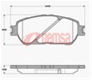 FRONT DISC BRAKE PADS - TOYOTA LEXUS MCV30R 01-06 DB1490 E