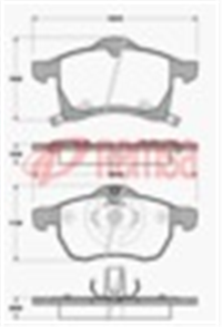 DB1510 E FRONT DISC BRAKE PADS - HOLDEN ASTRA G 90-04