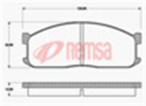 FRONT DISC BRAKE PADS - MAZDA B SERIES 84- DB388 E