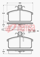 FDB364 E FRONT DISC BRAKE PADS - LANCIA DELTA PRISMA 83-