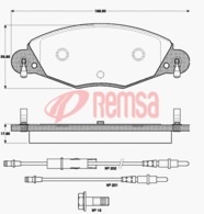 FDB1412 E FRONT DISC BRAKE PADS - CITROEN PEUGEOT RENAULT C5 01-