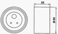 TIMING TENSIONER MITSUBISHI PAJERO L200 6G72  6G74