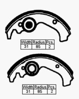 B/S F/R FIA 500 57- 170 X 31MM