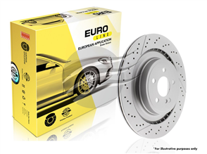 EUROLINE BRAKE DISC ROTOR PAIR VW POLO GTI 2018- BDR12324EL