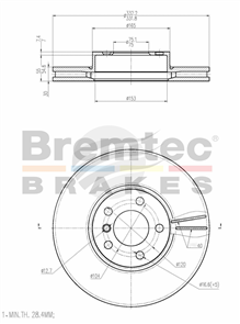 EURO-LINE BRAKE DISC ROTOR PAIR BDR23290EL