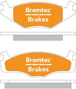 TRADE-LINE BRAKE PADS SET VOLKSWAGEN GOLF 1.4, 1.8 BT082TS