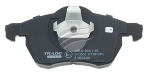 TRADE-LINE BRAKE PAD FRONT SET ASTRA BARINA ZAFIRA COMBO BT1018TS