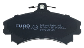 EURO-LINE BRAKE PADS SET SMART FORFOUR 2004- BT1093ELC