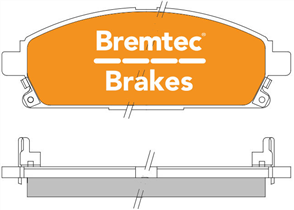 PRO-LINE BRAKE PADS SET NISSAN XTRAIL 2001- BT137PRO