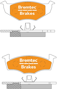 TRADE-LINE BRAKE PADS SET VW POLO 1.4, 1.6 2001-08 BT138ATS