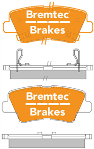 PRO-LINE BRAKE PADS SET HYUNDAI i30 1.6 CRDi 2012- BT1402PRO