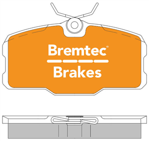 TRADE-LINE BRAKE PADS SET MERCEDES S CLASS 380SEC BT1438TS