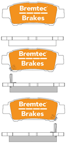 TRADE-LINE BRAKE PAD REAR SET ALPHARD AVENSIS ESTIMA IPSUM BT1471TS