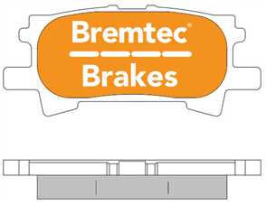 TRADE-LINE BRAKE PADS SET LEXUS RX330 2003- BT1472TS