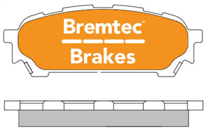 PRO-LINE BRAKE PADS SET SUBARU IMPREZA 2002- BT1481PRO