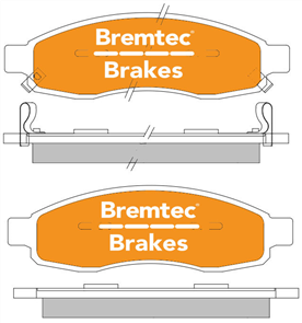 PRO-LINE BRAKE PADS SET NISSAN TITAN 5.6 2006- BT1492PRO