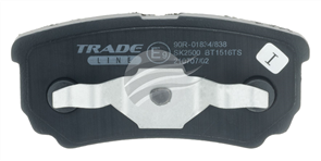 TRADE-LINE BRAKE PADS SET MITSUBISHI LANCER CG 2002-03 BT1516TS