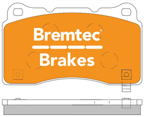 PRO-LINE BRAKE PADS SET SUBARU EVO (BREMBO) 2002- BT1529PRO