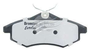 EURO-LINE BRAKE PADS SET CITROEN C2 1.1, 1.4i 2004- BT1538ELC