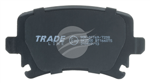 TRADELINE BRAKE PAD SET REAR VOLKSWAGON GOLF MKV 2005- BT1660TS