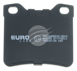 EURO-LINE BRAKE PADS SET PEUGEOT 406 2.1 TDi 1998- BT1712ELC