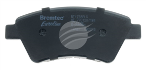 EURO-LINE BRAKE PADS SET RENAULT MEGANE II KMO/1 BT1758ELC